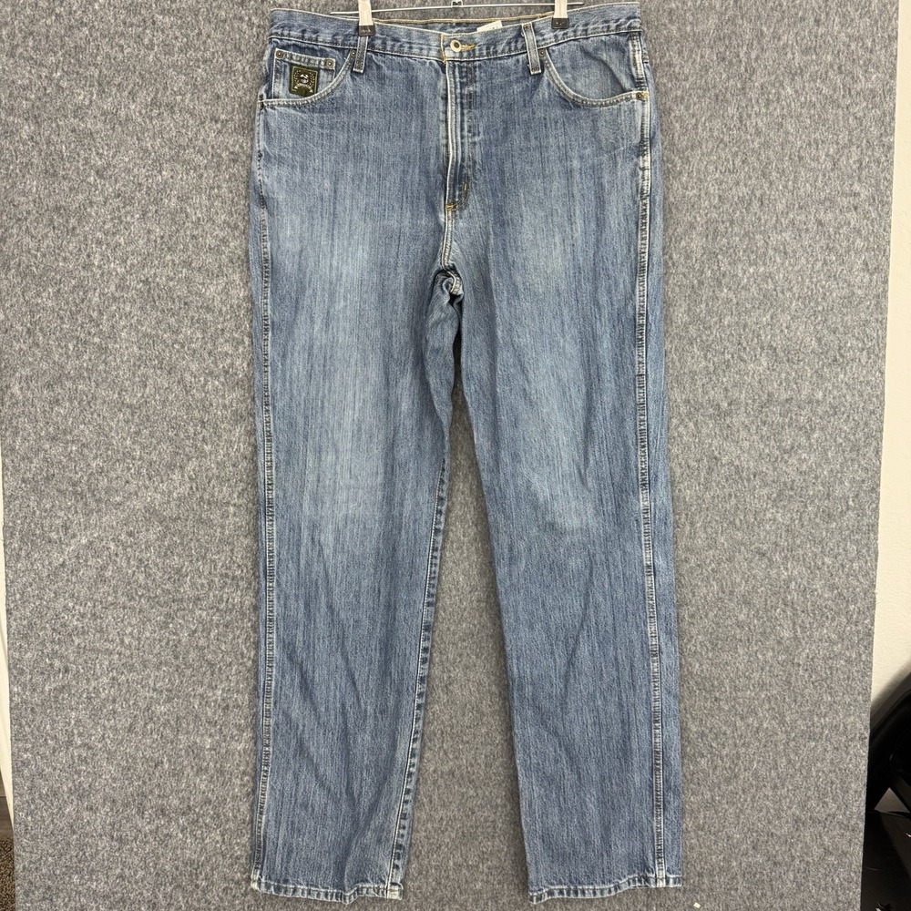 Cinch Green Label Men's Jeans 40x38 Blue Denim Relaxed Fit Western Cowboy